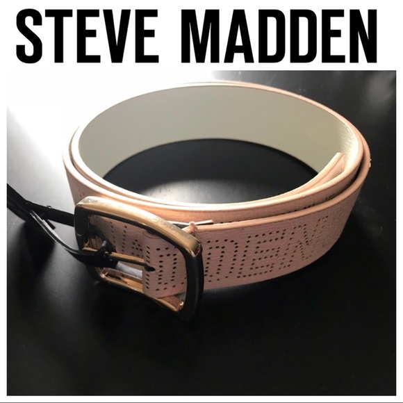 Steve Madden Accessories - Steve Madden Blush / White Reversible Belt